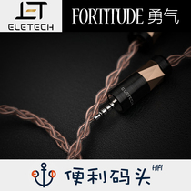 ELETECH Courage Monocrystalline Copper ASH Ten3 FWW W80 SE846 headset upgrade cable