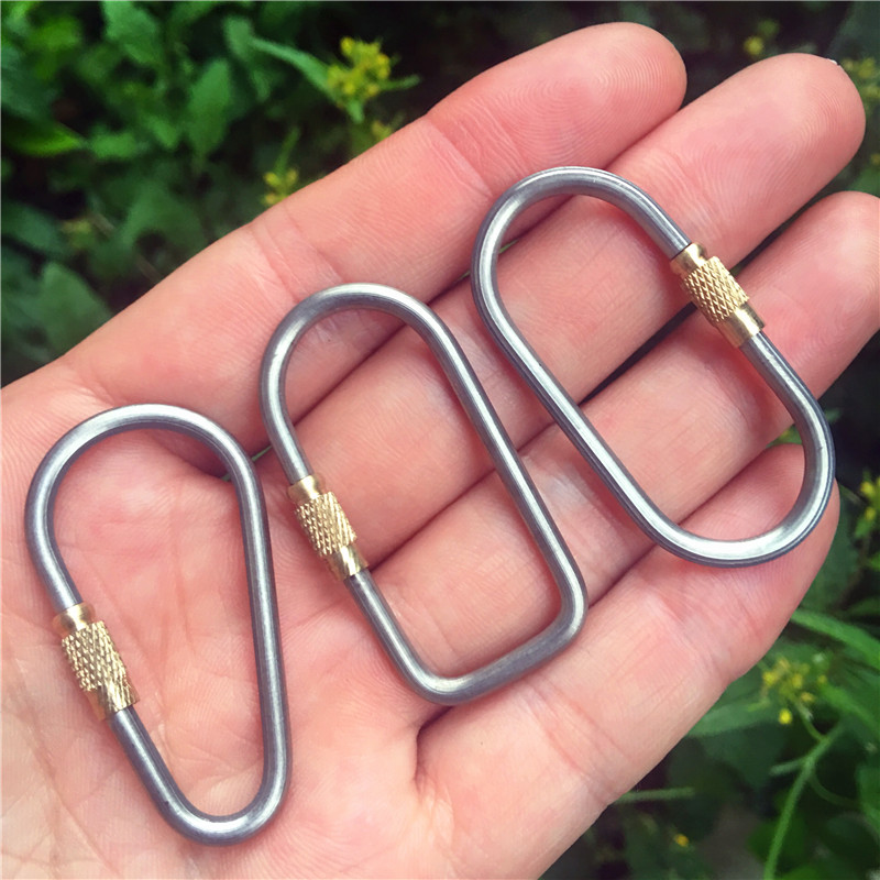 Titanium alloy keychain buckle EDC