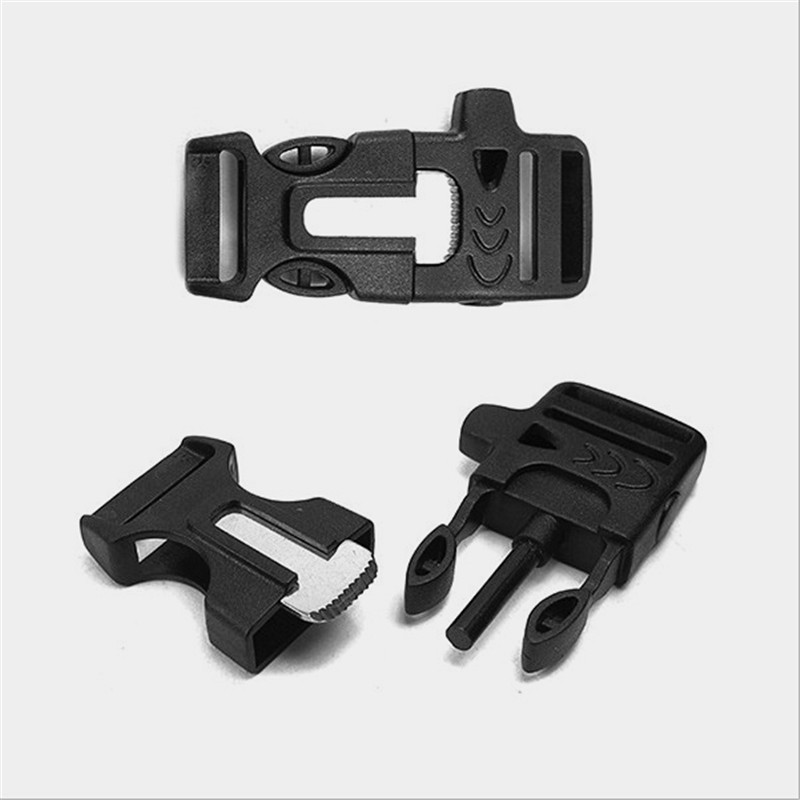 Outdoor Versatile Fight Fire Stone Whistles Button EMERGENCY FIGHT FIRE STONE UMBRELLA ROPE HAND CONDENSED UMBRELLA ROPE INSERT BUCKLE APPLICABLE 2cm