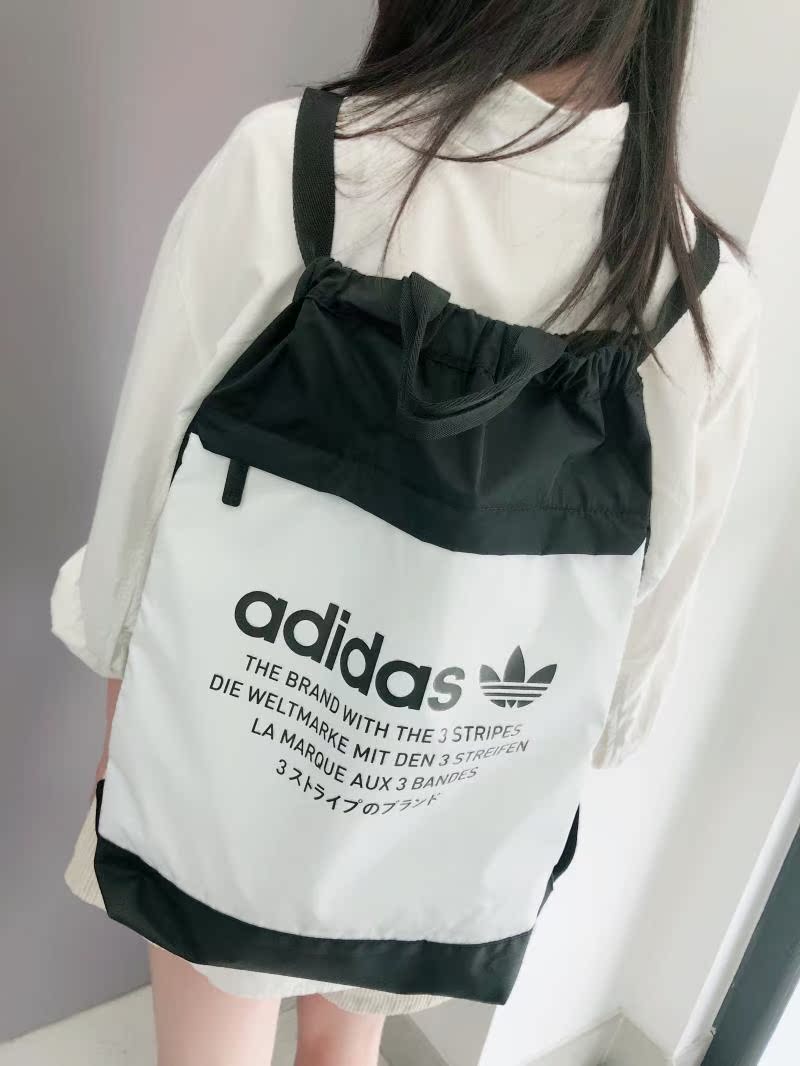 Hoa Kỳ mua ba lô adidas clover NMD thể thao và ba lô giải trí hai màu balo đi học