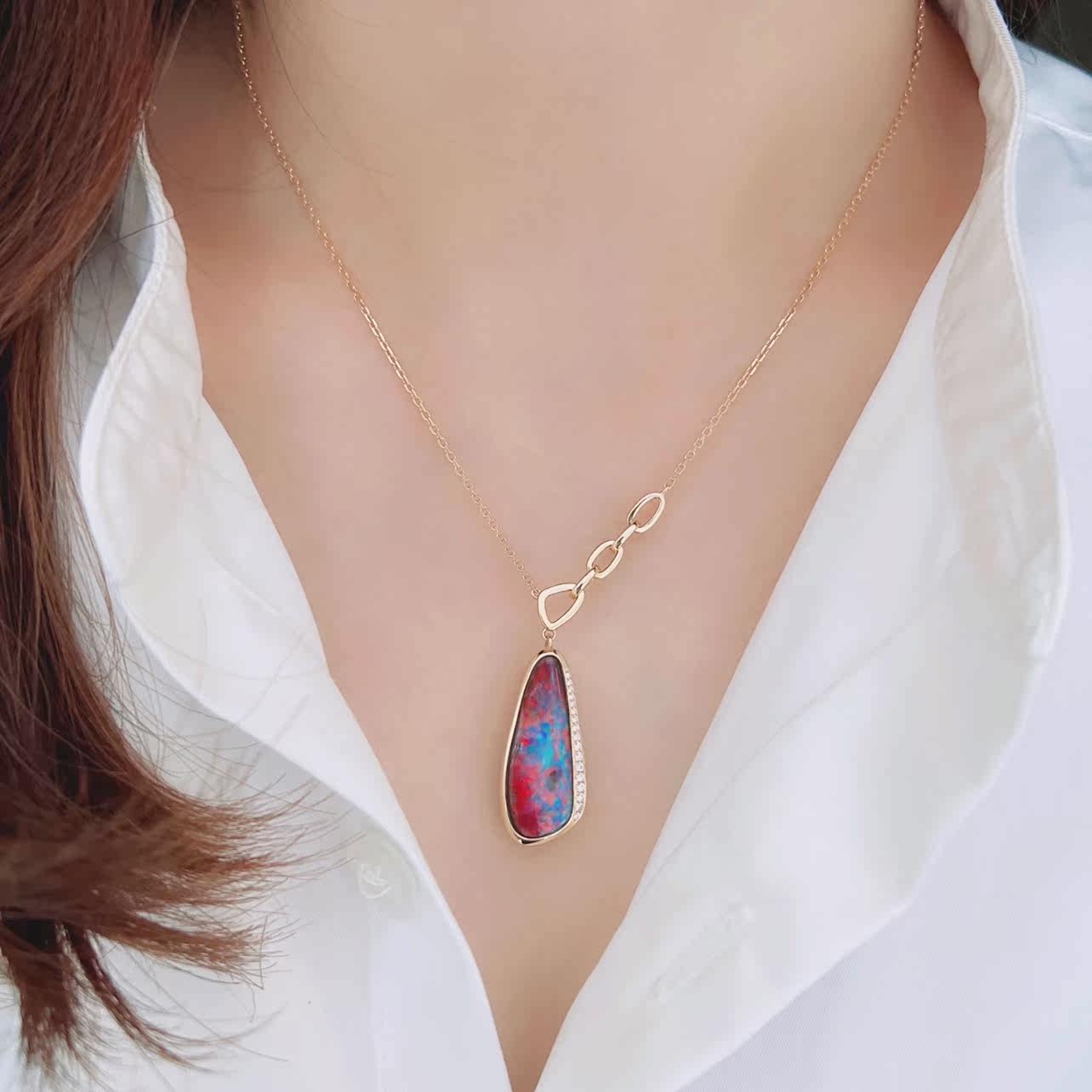 Australia's Rainbow colourful EuroPoe EuroPark pendant Europoke necklace