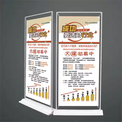 Ping An Insurance Loan Financial Industry Recruitment Recruitment Recruitment to Buy Horse Gate-type Exhibition Stand Customized Production Printing