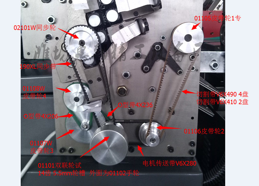 Weifang Huibang Seiko HBJG folding machine accessories BANDO belt optibalt synchronous wheel double wheel motor