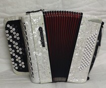 Love Designs 60 Beji 62 Keys Full Import Sound spring b System Bayan accordion Pearled White VIOLIN BAG box