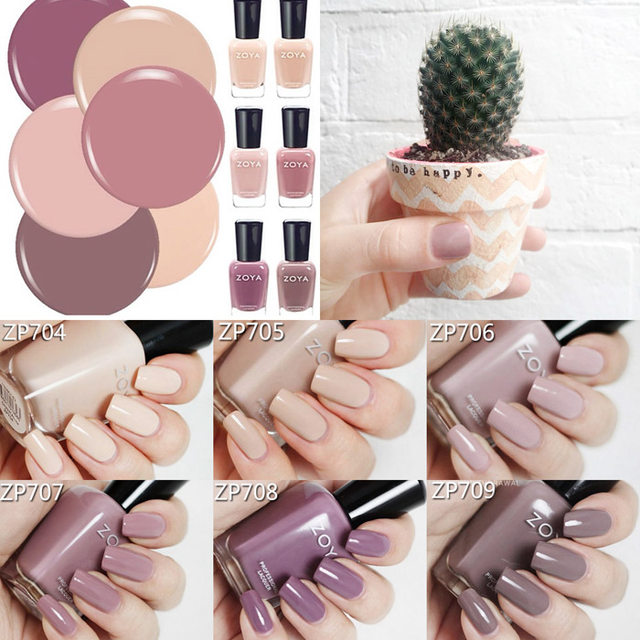 American Zoya Nail Polish Zp704 705 706 707 708 Zp709 Nail Set Long Lasting Non Toxic