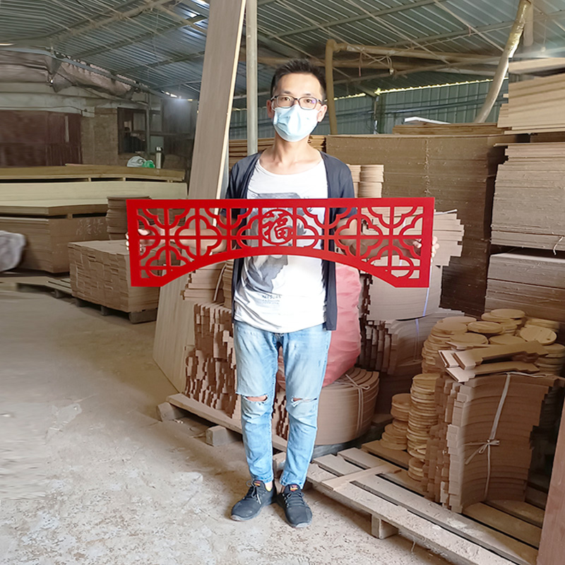 PVC door lintel pass hanging down Modern Chinese door head carving decoration antique hollow doors and windows porch partition lattice