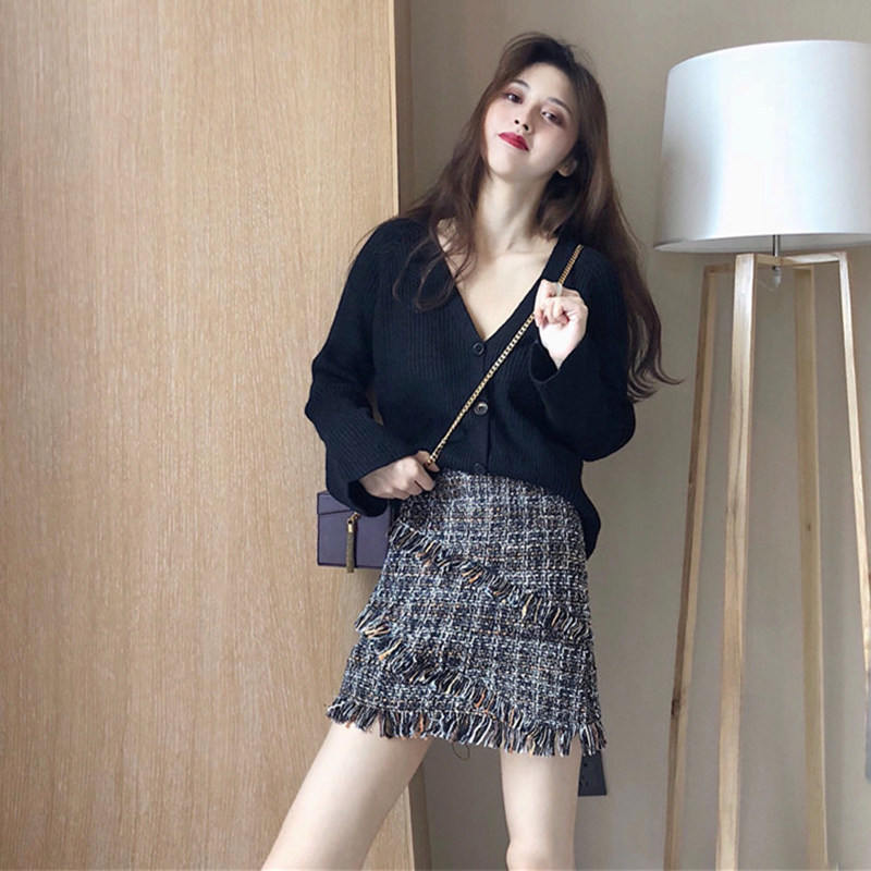 Sandro Vicari Fashion Suit Women 2021 New Loose Lean Casual Knit Two-piece Foreign Dress