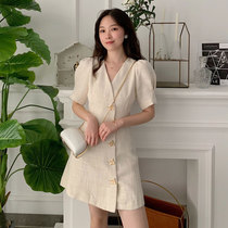 Sandro Vicari Big code Lions dress women 2020 Summer new temperament cashies to lean a thin A word dress