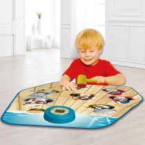 Young children baby boys and girls puzzle big music beat the gopher game console carpet toys birthday gifts