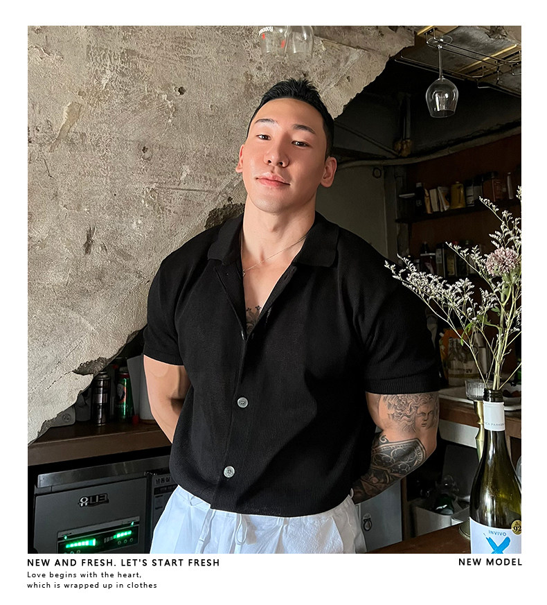 Летняя тонкая трикотажная трендовая элитная футболка polo, короткий рукав, в американском стиле 