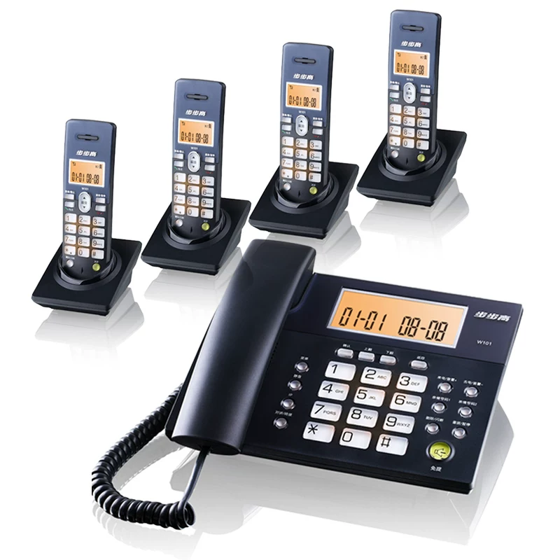 Проводной телефон BBK W101 Digital Wireless Telephone Комплект телефон беспроводной на дальнюю дистанцию, безпроводная стационарная связь, бесплатная доставка