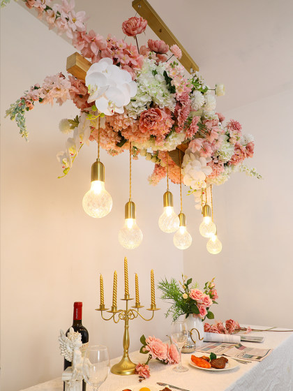 Bar Counter Pendant Light Dessert Bakery Flower Shop Theme Restaurant Party Dining Table Window Bar Plant ins Style Lighting