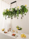 Plant-Shaped Dining Table Pendant Light, Western Restaurant Light, Milk Tea Shop, Dessert Shop, Flower Shop, Trendy Restaurant, Long Table Light, Bar Counter Light