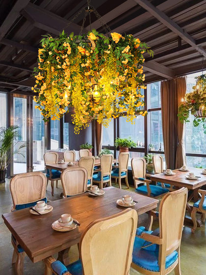 Creative Plant Chandelier, Popular in Music Restaurants, Hotel Private Rooms, Barbecue Restaurants, Bars, and Dining Tables