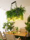 Bar Counter Pendant Light, Forest-Style Guesthouse Window Display, Sunroom Courtyard Dining Table Lamp, Thai Restaurant Decorative Plant Light