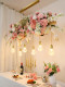 Bar Counter Pendant Light Dessert Bakery Flower Shop Theme Restaurant Party Dining Table Window Bar Plant ins Style Lighting