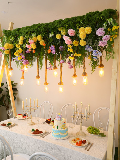 Creative Camp Party Table Plant Bar Chandelier High Atmosphere Lighting Sun Room Restaurant Homestay Decorative Lighting