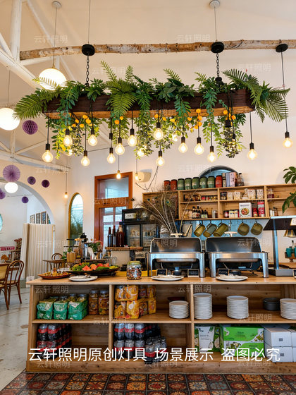 Bar Counter Pendant Light Persimmon Lemon Vintage Pastoral Style Plant Pendant Light Restaurant Cafe Window Artistic Decorative Lighting