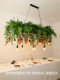Persimmon Pendant Light Bar Counter Lamp Retro Festive Pastoral Style Homestay Restaurant Cafe Window Shop Plant Pendant Light