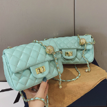 French DUDK womens bag 2021 new trendy small fragrance rhombic chain bag all-match one-shoulder Messenger bag for women