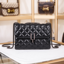 French DUDK leather womens bag high-end famous brand rhombic chain bag fashion all-match Messenger shoulder small square bag