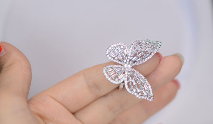 Bague Femme en Alliage argent plaque plaque or - Ref 3087208 Image 9