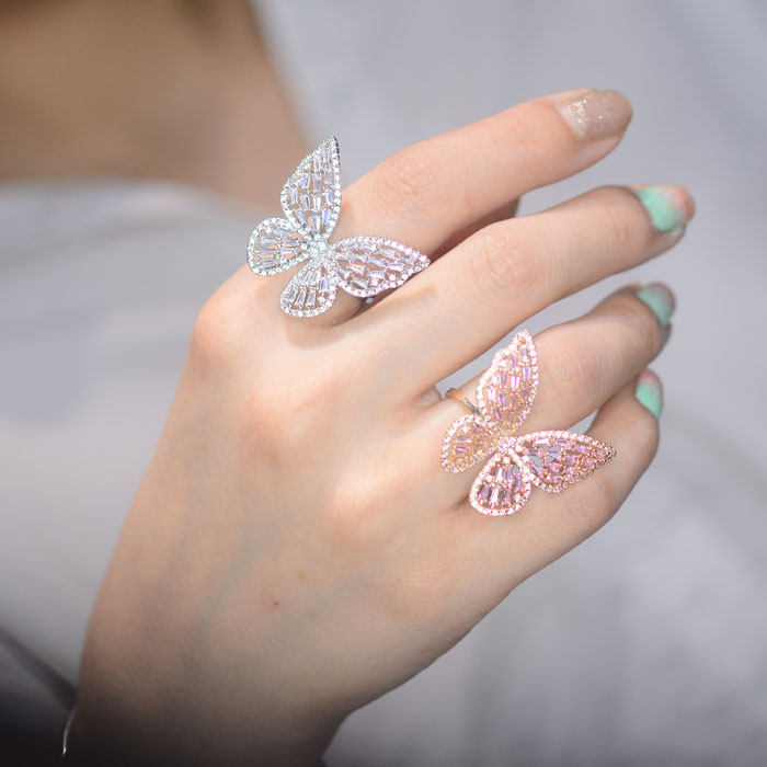 Bague Femme en Alliage argent plaque plaque or - Ref 3087208 Image 4