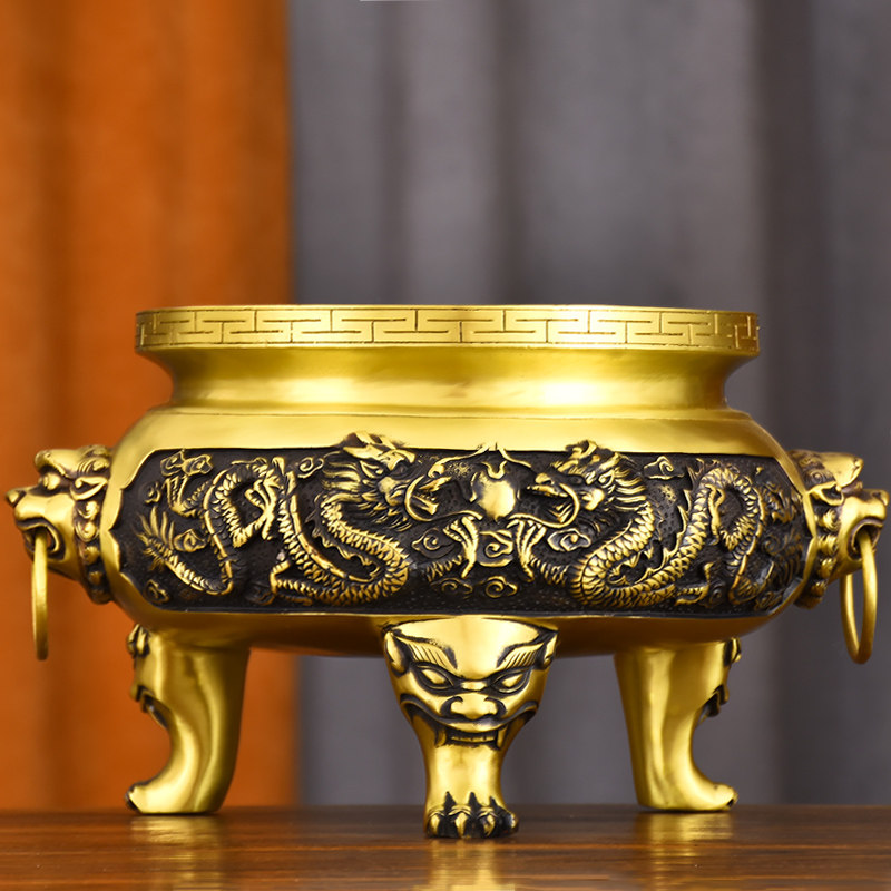 1138  中国　骨董　龍文香炉　時代物 1138 中国 骨董 龍文香炉 時代物