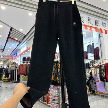 Fashionable mom high-waisted casual pants with velvet and thickened feet Fashionable mom high-waisted casual pants with velvet and thickened feet