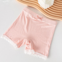 Children Safety Pants Summer Slim Fit Girl Comfort Little Girl Breathable Pro-Skin Girl Antibacterial Anti-Walking Light Flat Angle Pants