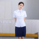 新款中国移动工作服女短袖衬衫衬衣移动公司营业员职业制服工装裙