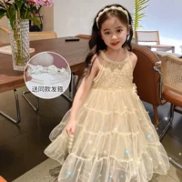 Абрикосовые блестки для ногтей, платье, ободок