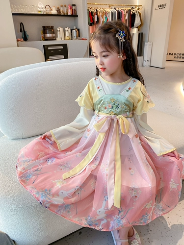 Ханьфу, демисезонная обувь, детские туфли для девочек, демисезонное ципао