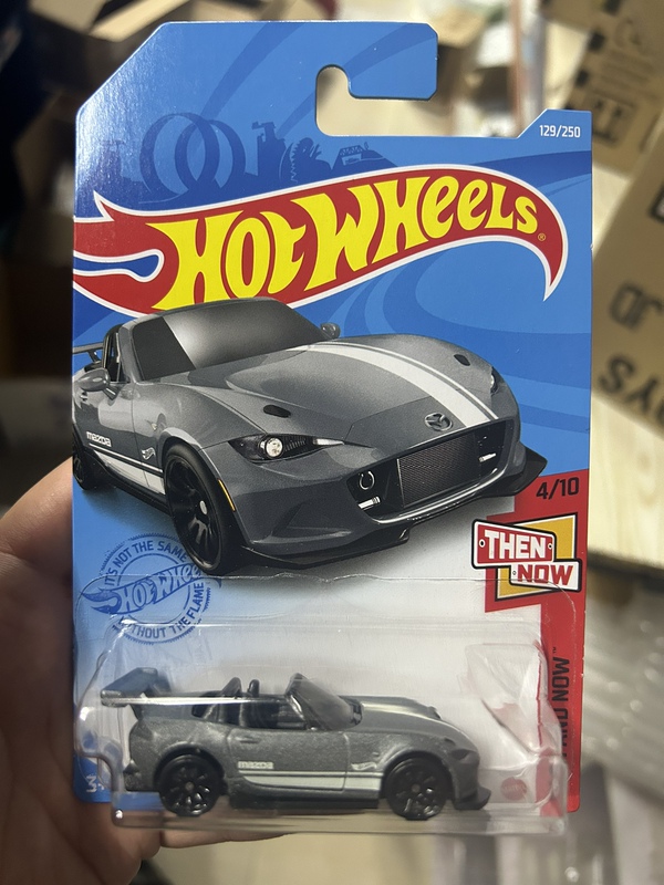 Hot Wheels Sports Car Toy Model Boy Gift'15 Mazda Mx-5 Miata Matte Gray