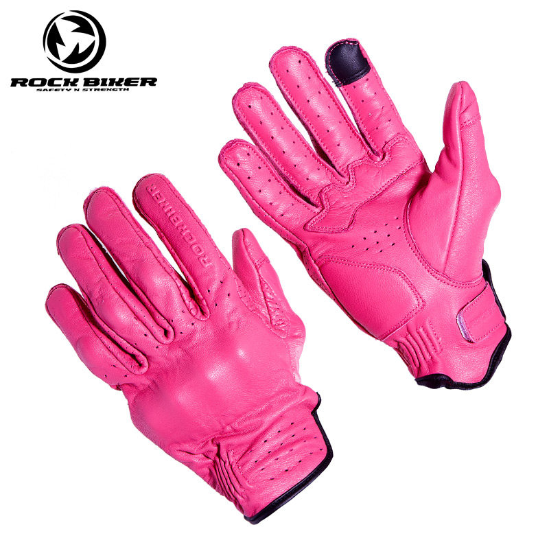 2021 New ROCK BIKER all imported sheepskin motorcycle riding Knight locomotive pure leather gloves 023