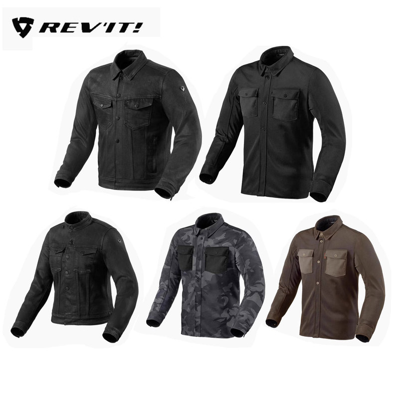Revit Motorcycle City Jacket Retro Shirt Anti-Fall Wear-Resistant Trucker Unisex Track 2 Riding
