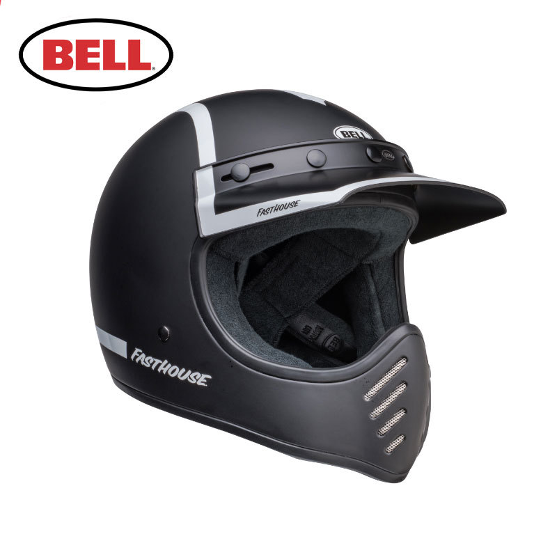 Bell Moto3 Motorcycle Full-Face Helmet Rally Men's Off-Road Motorcycle Women's Rider Personalized Retro Helmet All Seasons