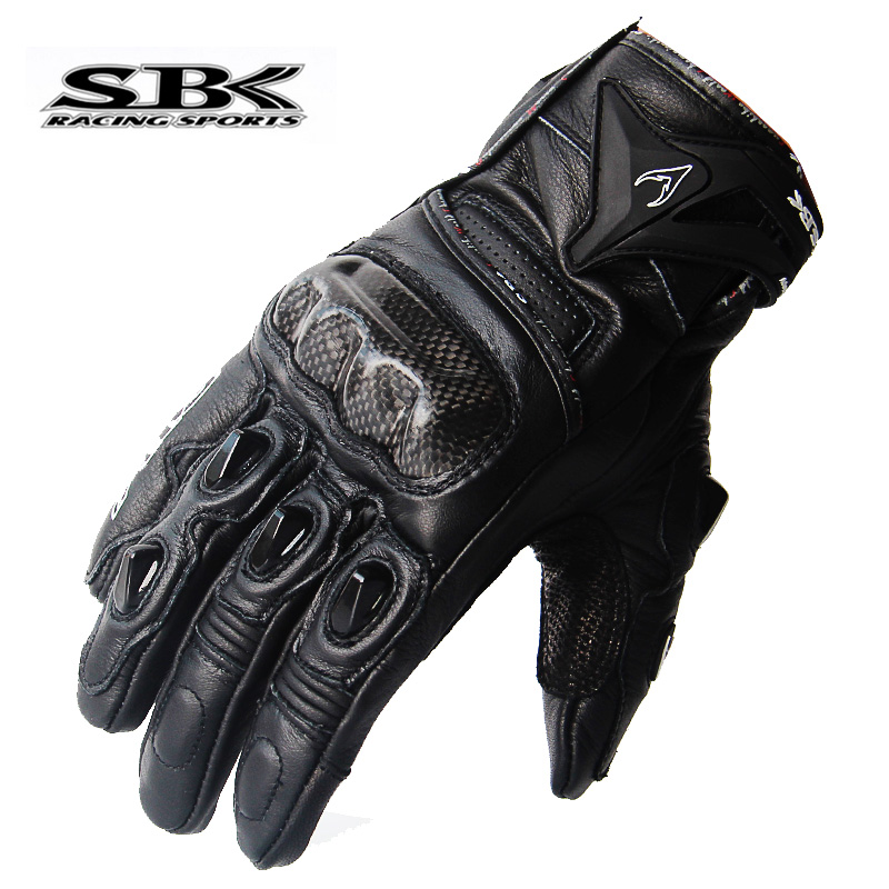 Imported SBK gloves Motorcycle fall-proof motorcycle riding gloves four seasons carbon fiber gloves men and women touch screen ST-10