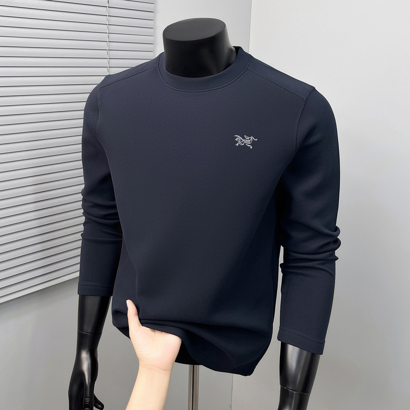 Outlet [90% off] Autumn Outdoor Sports Style Men's Long-Sleeved Base Layer Shirt, Round Neck Quick-Drying T-Shirt Top