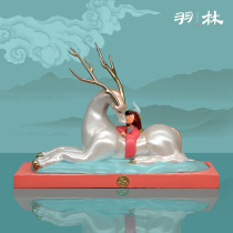 Shanhai Jing Car fragrance ornaments Baize Kaiyun Lady luck new home decoration Housewarming gift Pixiu entrance