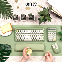 LOFREE LOFREE Pinellia companion laptop wired wireless bluetooth blue shaft mechanical keyboard mouse