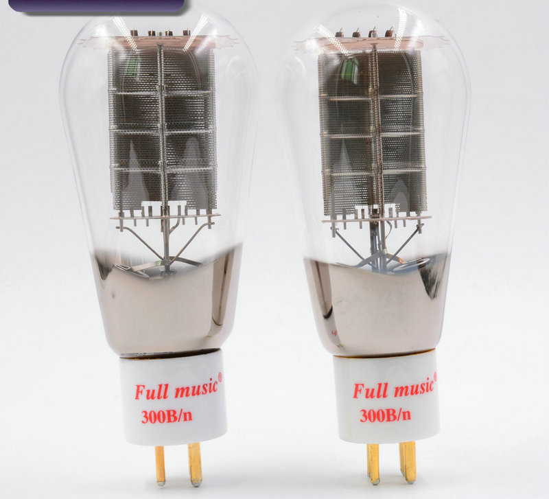 Tianjin QuanTrue 300B n vacuum tube mesh screen gold foot eggplant type DOME type original factory paired warranty for one year