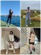 [Paula Xiao Tong] Thick-Soled Height-Increasing Canvas Shoes for Women, Platform Sole, Versatile Lace-Up Low-Top Dad Shoes, Trendy Thick-Soled Shoes