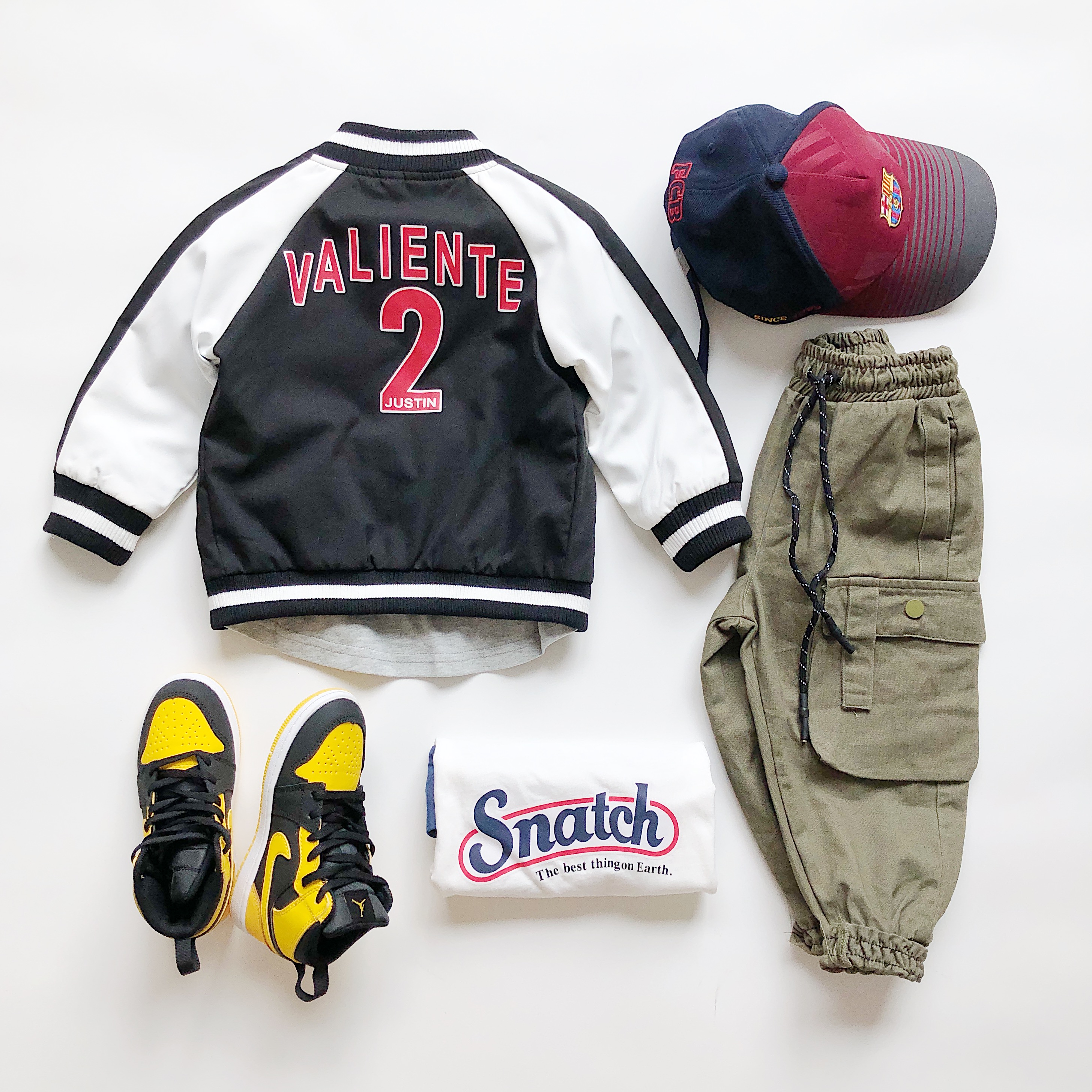 Child Middle Child Han Version Collision Color Shoulder boy handsome baseball jacket Male Bao Street handsome loose Spring and autumn jacket