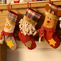 Christmas decorations Christmas Eve Christmas socks gift bags Candy Scene Arrangement Seniors Christmas Gift Ornaments