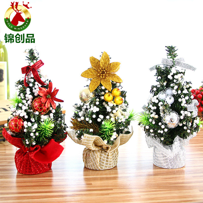 Christmas Tree Package 20cm Desktop Mini Mini encrypted Christmas Tree Counter hem Gift Christmas Decorations