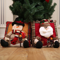 Christmas doll pillow Christmas gifts Christmas supplies window ornaments Christmas snowman Santa cushion pillow