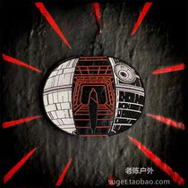 Spot American CROM WORX DARTH STAR PATCH Death STAR leather badge embroidery Velcro