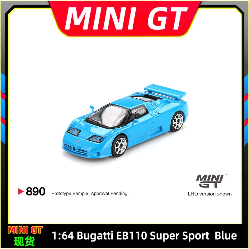 In Stock Minigt 1:64 Bugatti Eb110 Super Sport Alloy Car Model # 890
