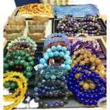 Турмалиновый белый кварц из нефрита, агатовый браслет из граната, лунный камень